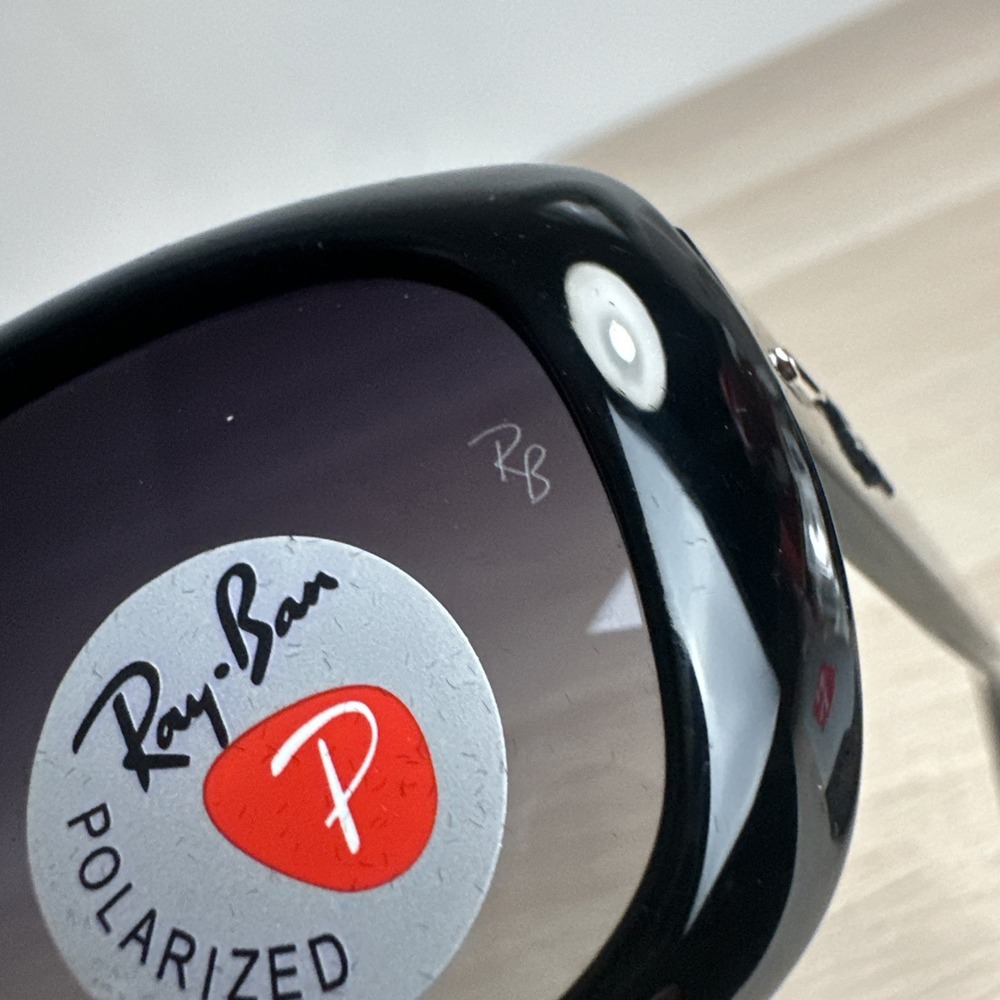 RB 4101 Jackie Ohh Polarized Sunglasses Black Frames / Black Lenses - Picture 5 of 6
